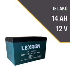 Lexron 12 VOLT 14 AMPER JEL AKÜ