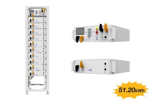 DEYE YÜKSEK VOLTAJ AKÜ LİFEPO4 51.20 kWh HV