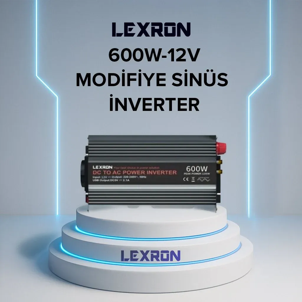 LEXRON 12 V 600 WATT MODİFİYE SİNÜS İNVERTER