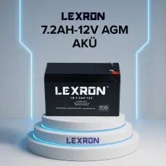 LEXRON 12V 7 AMPER KURU AKÜ