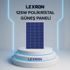 LEXRON 125 WATT POLİKRİSTAL GÜNEŞ PANELİ