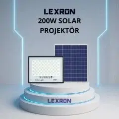 LEXRON 200 WATT SOLAR PROJEKTÖR