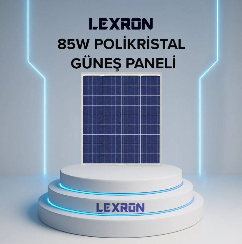 LEXRON 85 WATT POLİKRİSTAL GÜNEŞ PANELİ