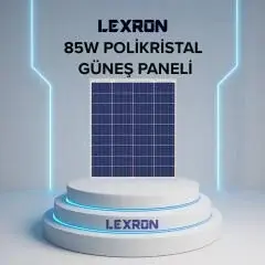 LEXRON 85 WATT POLİKRİSTAL GÜNEŞ PANELİ