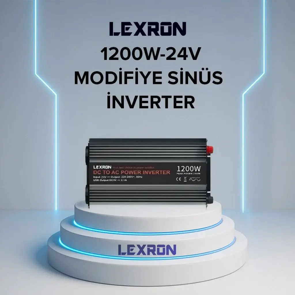 LEXRON 24 V 1200 WATT MODİFİYE SİNÜS İNVERTER