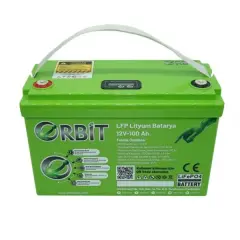 ORBİT 12V 100 AH LİFEPO4 AKÜ-ABS KASA
