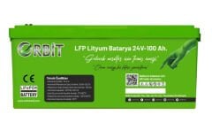 ORBİT 24V 100 AH LİFEPO4 AKÜ-ABS KASA