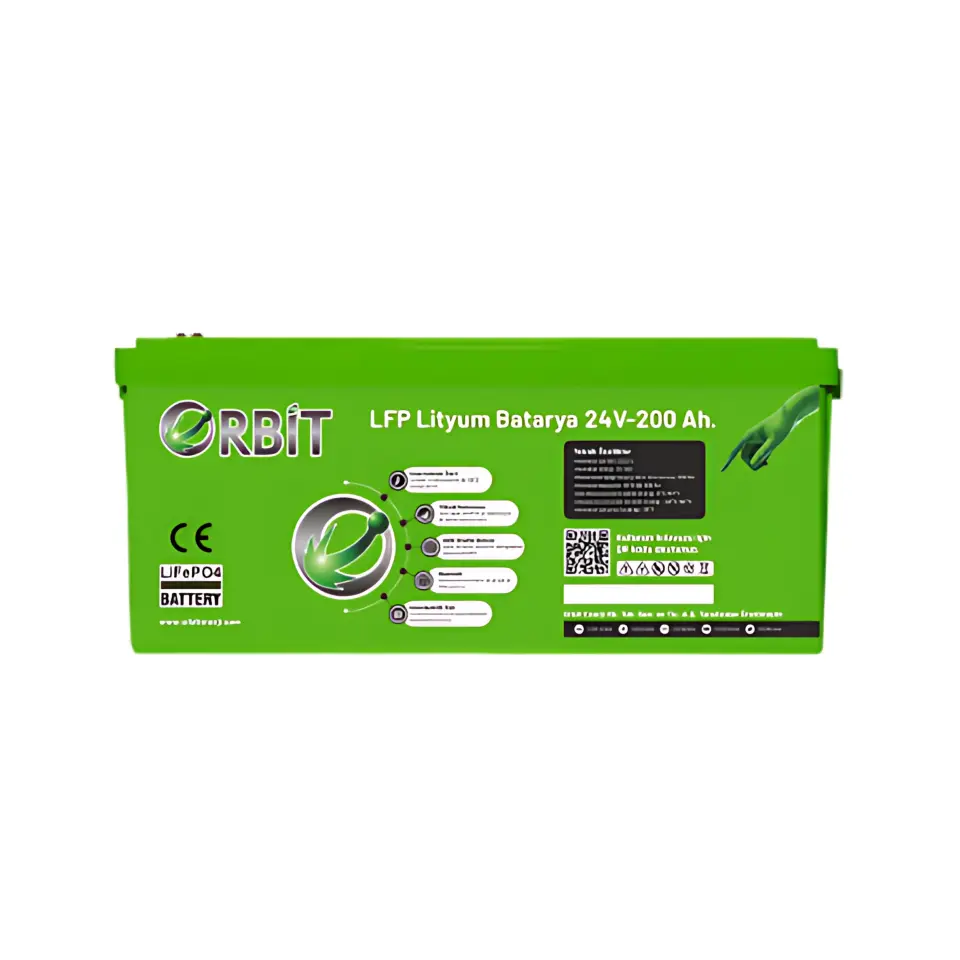 ORBİT 24V 210 AH LİFEPO4 AKÜ-ABS KASA