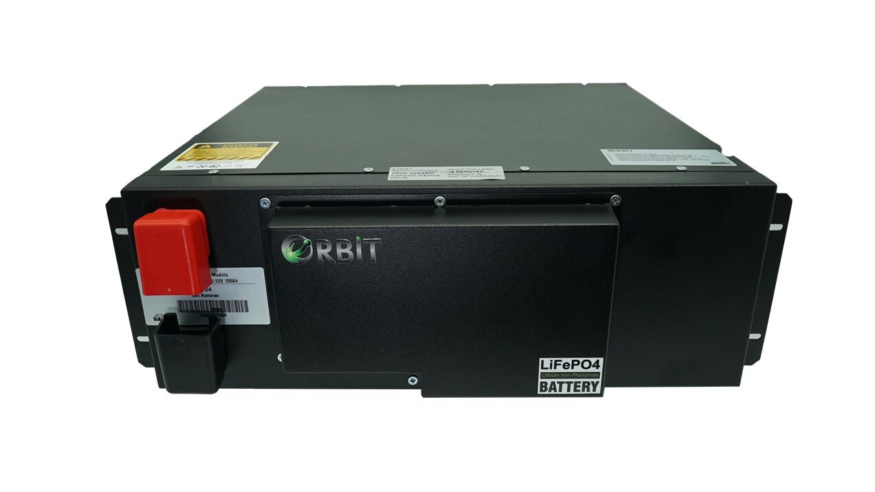 ORBİT 51.2V 50 AH LİFEPO4 AKÜ HİGH VOLTAGE METAL KASA
