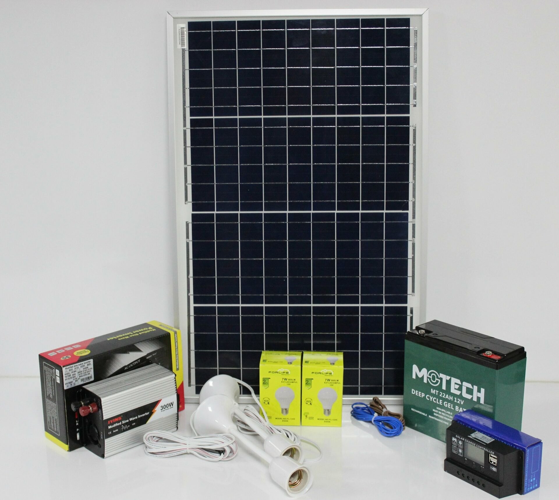 240 WATT SOLAR MİNİ TV VE AYDINLATMA GÜNEŞ ENERJİSİ SİSTEMİ(220V)
