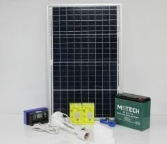240 WATT 12 VOLT SOLAR AYDINLATMA VE TELEFON ŞARJ SİSTEMİ