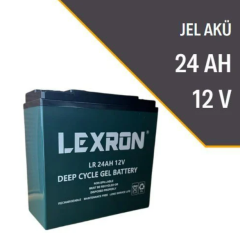 Lexron 12 VOLT 24 AMPER JEL AKÜ