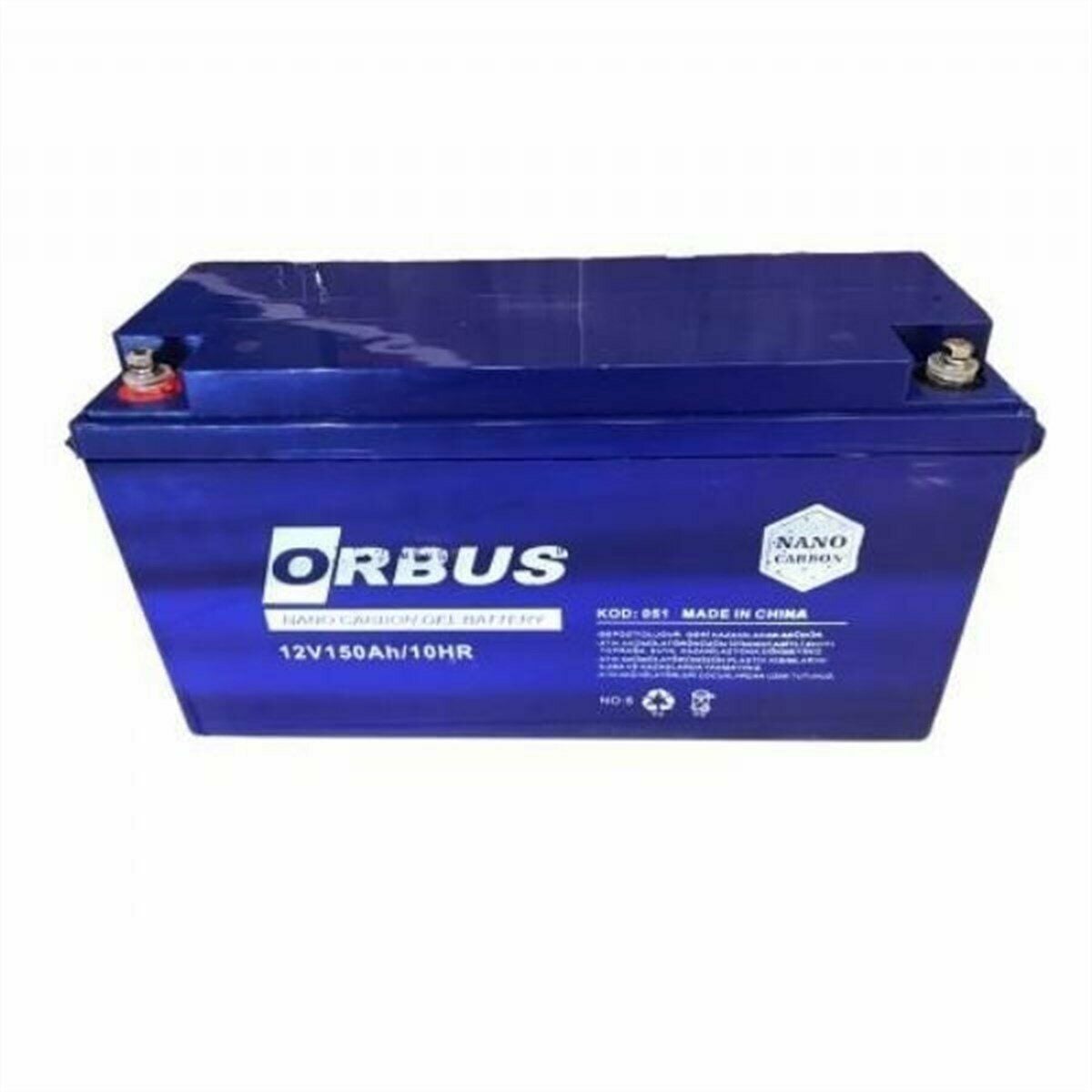 ORBUS 12V 150 AMPER JEL AKÜ