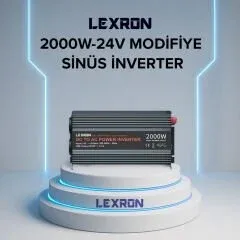 LEXRON 24 V 2000 WATT MODİFİYE SİNÜS İNVERTER