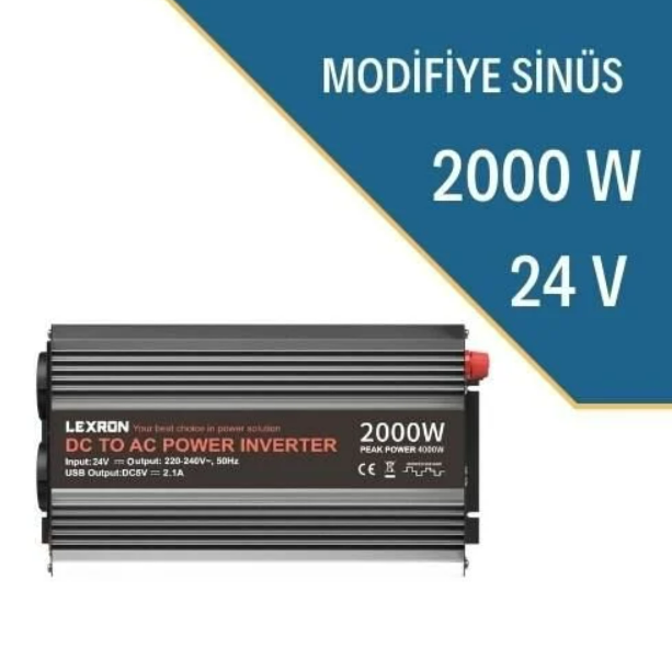 Lexron 24 Volt 2000 Watt Modifiye Sinüs İnverter
