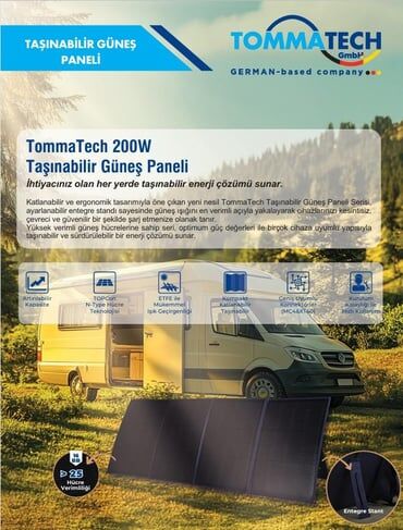 TommaTech 200Wp Esnek Güneş Paneli