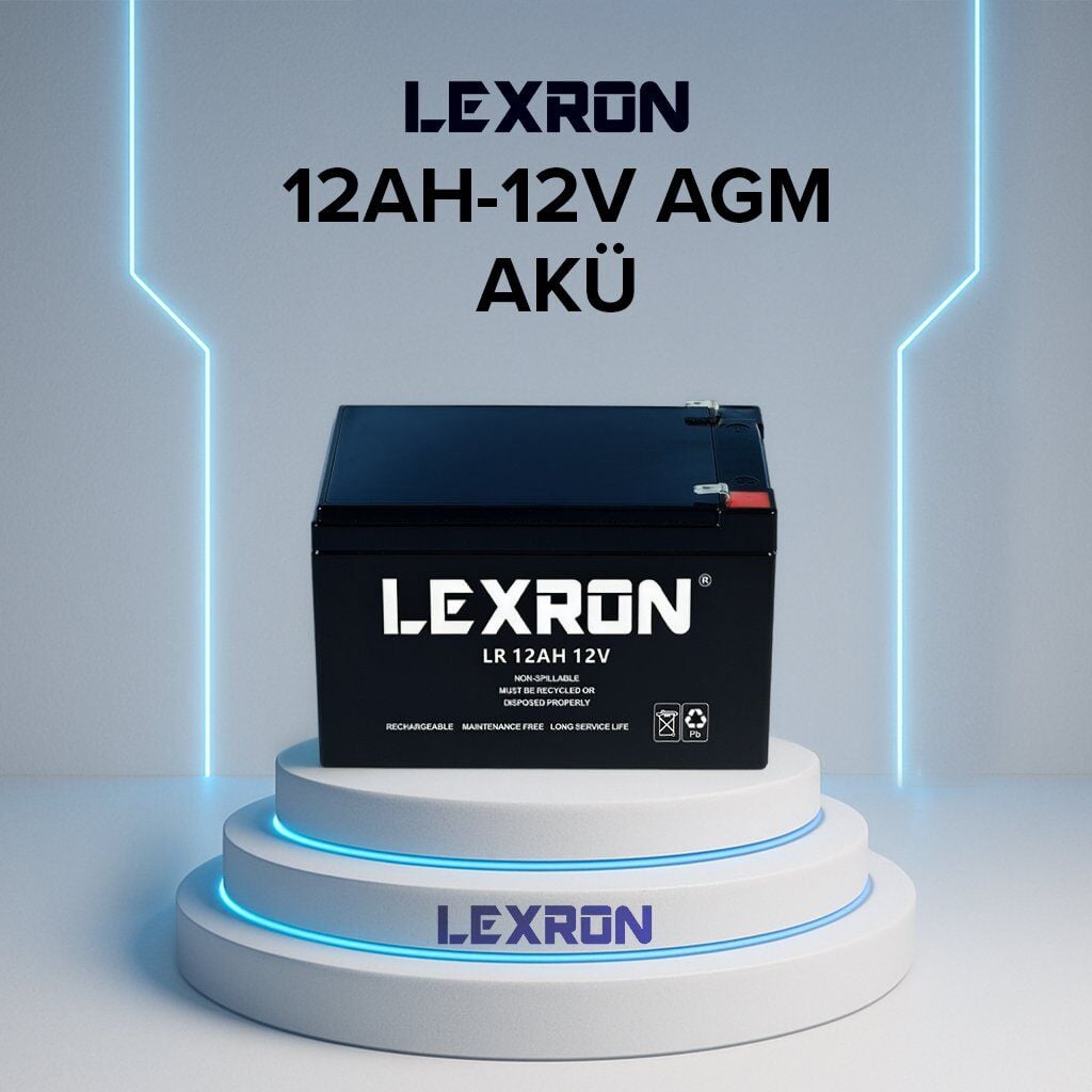 LEXRON 12V 12 AMPER KURU AKÜ