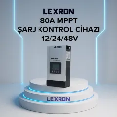 LEXRON 12/24/48 V 80A MPPT ŞARJ REGÜLATÖRÜ