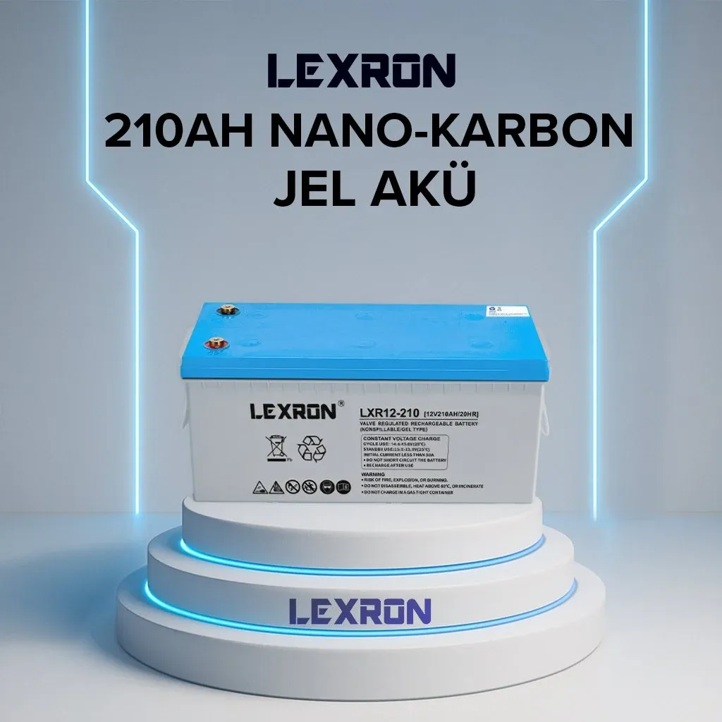 LEXRON 12V 210 AMPER JEL AKÜ