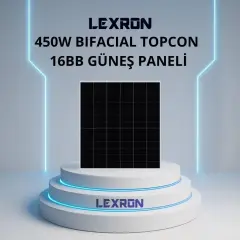 LEXRON 450 MONOKRİSTAL GÜNEŞ PANELİ