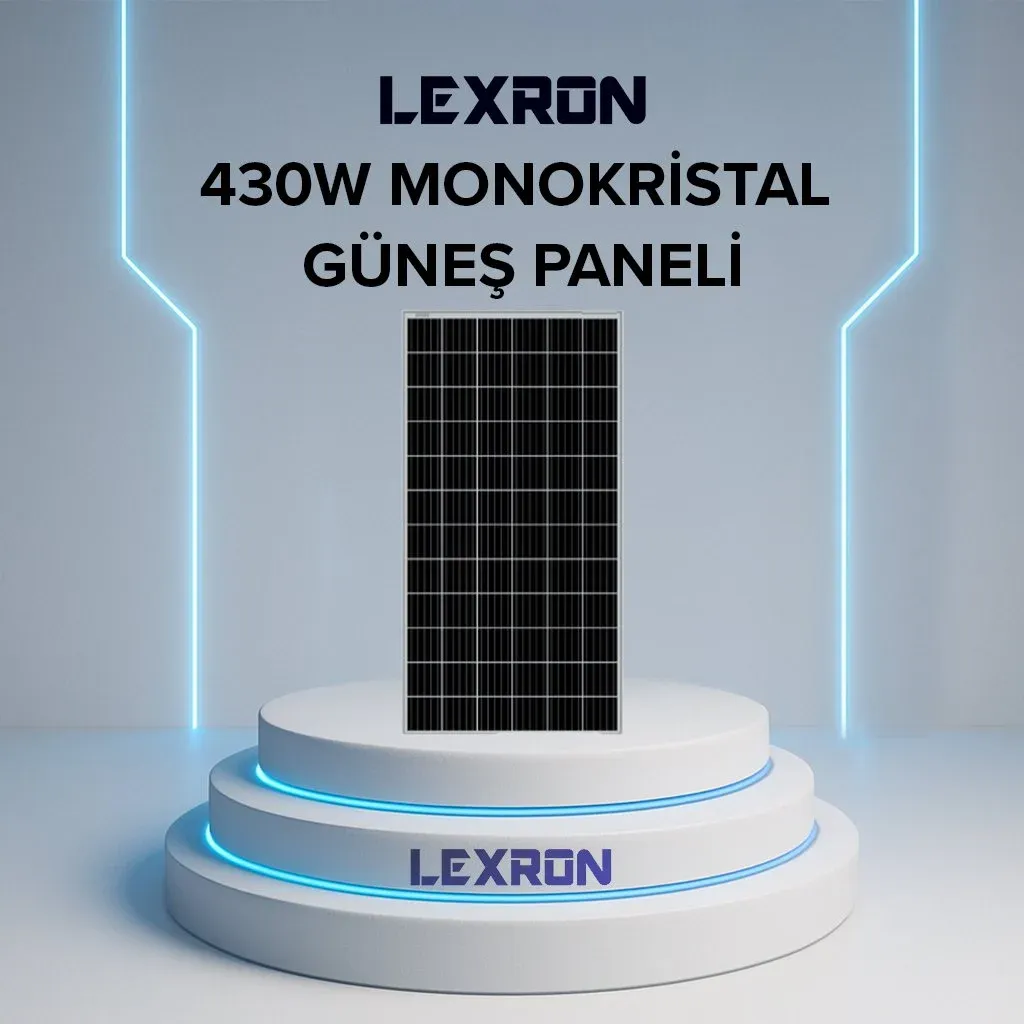 LEXRON 430 MONOKRİSTAL GÜNEŞ PANELİ