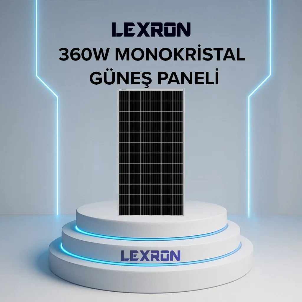 LEXRON 390 MONOKRİSTAL GÜNEŞ PANELİ