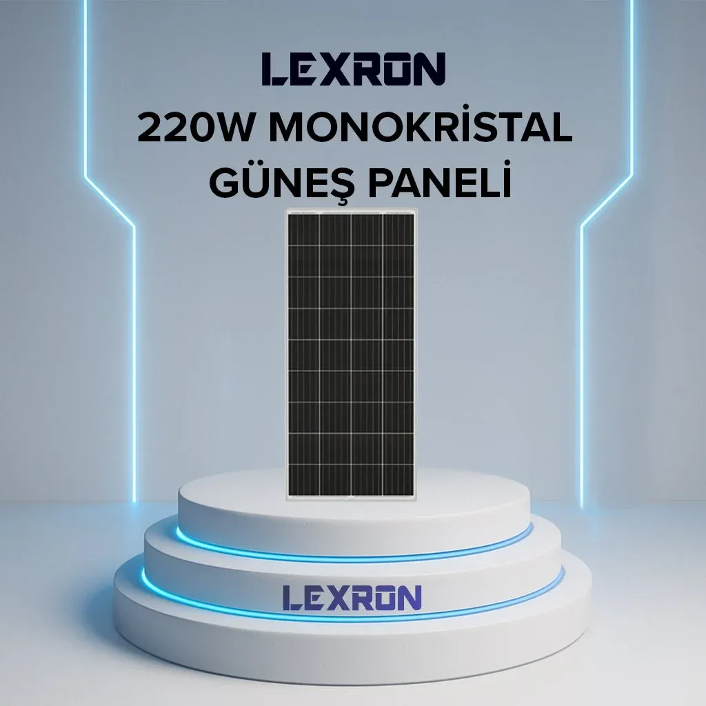 LEXRON 220 MONOKRİSTAL GÜNEŞ PANELİ