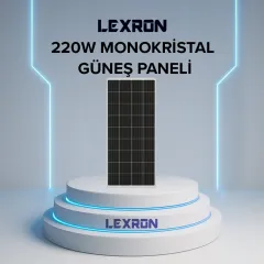LEXRON 220 MONOKRİSTAL GÜNEŞ PANELİ