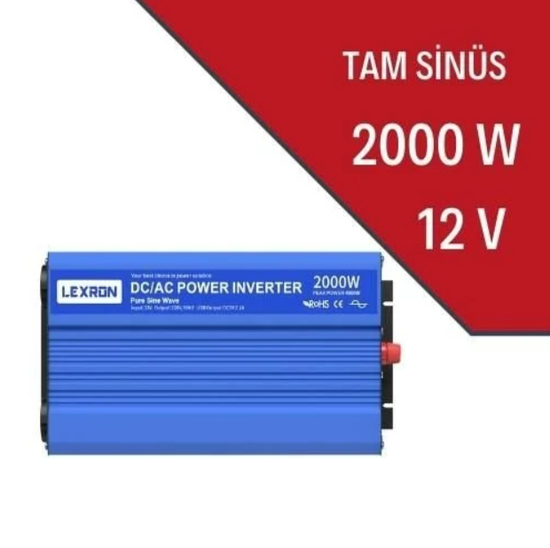 Carspa 12 Volt 2000 Watt Tam Sinüs İnverter