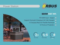 ORBUS 600 W (512 Wh) Taşınabilir Güç İstasyonu