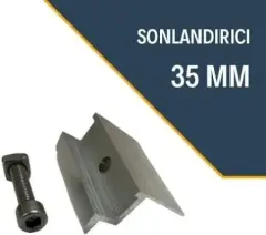 35 MM SONLANDIRICI KELEPÇE (imbus cıvata+kare somun)(100 adet)