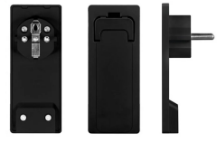 Ultra ince / Slim /Yassı Topraklı Fiş 5mm - Siyah