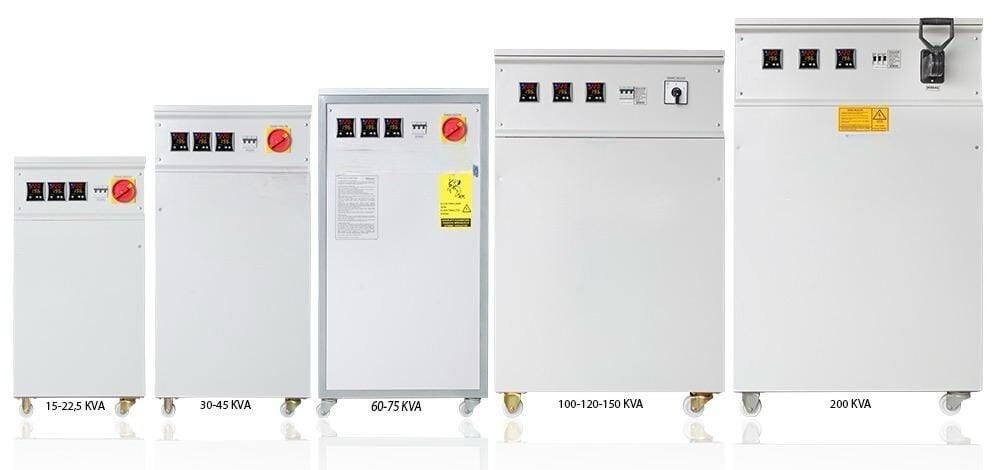 Simay 15 kVA Trifaze Tam Otomatik Servo Voltaj Regülatörü (KORUMALI)