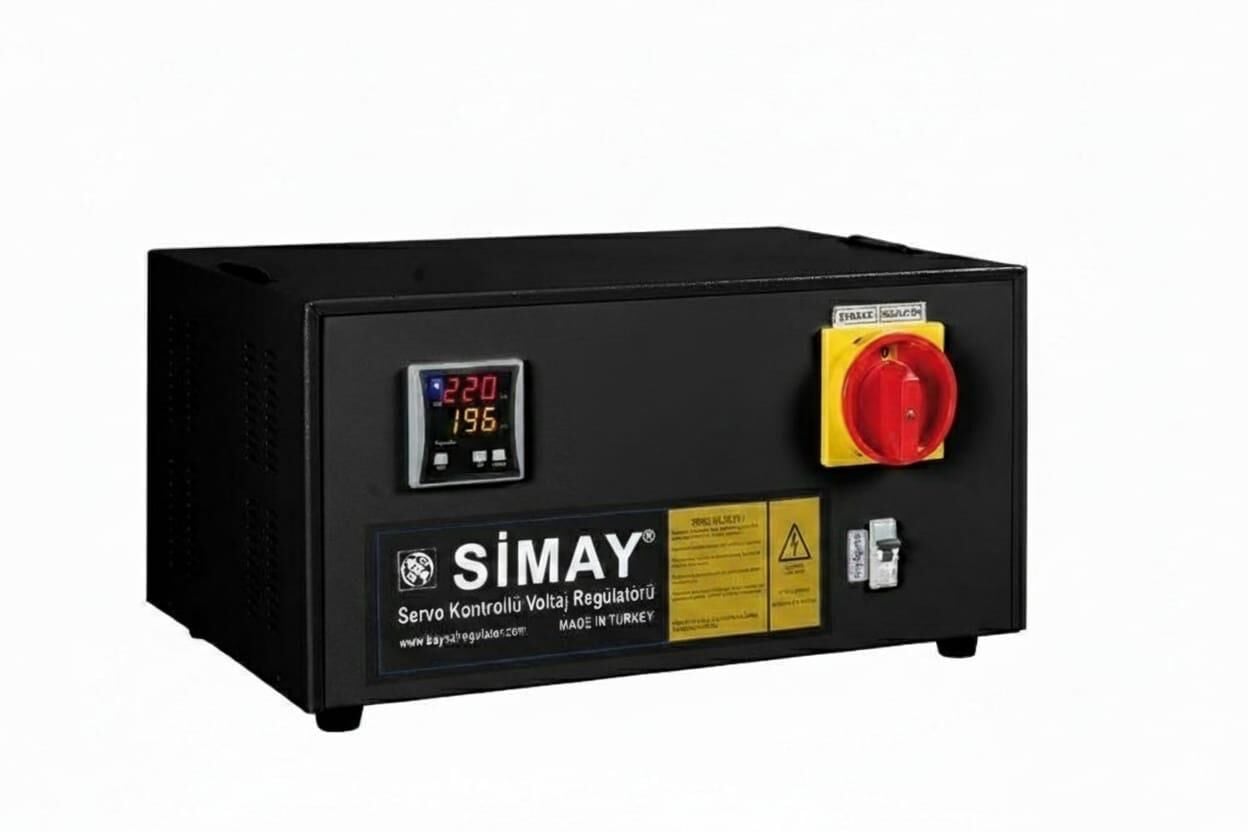 Simay 3,5 kVA Monofaze Tam Otomatik Servo Voltaj Regülatörü (KORUMALI)
