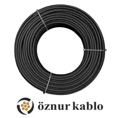 Öznur 6 MM Solar Kablo Siyah (100 MT) PV Solar Kablo