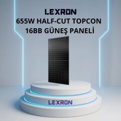 LEXRON 655 MONOKRİSTAL TOPCON GÜNEŞ PANELİ