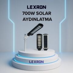 Lexron 500 W Solar Güneş Enerjili Bahçe Ve Sokak Lambası