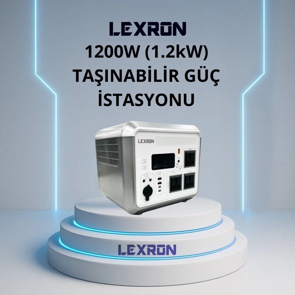 Lexron 1200 W  Taşınabilir Güç İstasyonu