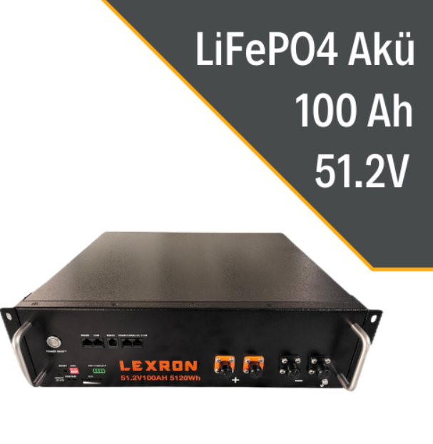 Lexron 51.2 Volt 100 ah Lityum Batarya