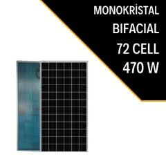 LEXRON 470W BIFACIAL MONOKRİSTAL GÜNEŞ PANELİ