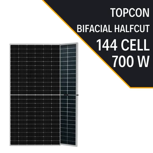LEXRON TOPCON BIFACIAL 700W HALF CUT GÜNEŞ PANELİ
