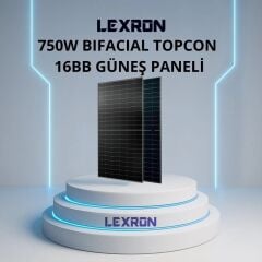 LEXRON 750 MONOKRİSTAL TOPCON GÜNEŞ PANELİ