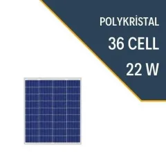 LEXRON 22W POLYKRİSTAL GÜNEŞ PANELİ
