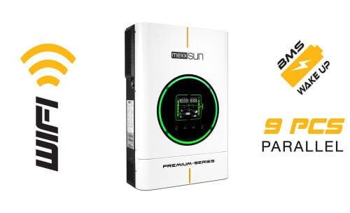 MEXXSUN 48 VOLT 6 KW AKILLI İNVERTER (WİFİ-ÇİFT ÇIKIŞ)